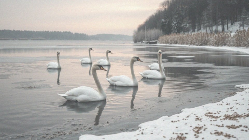 Jakie łabędzie nieme zimują w Polsce?