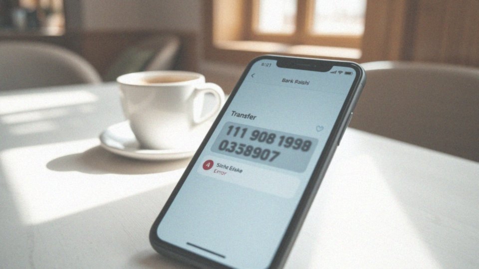 Czy błędny numer telefonu może spowodować problem z przelewem?