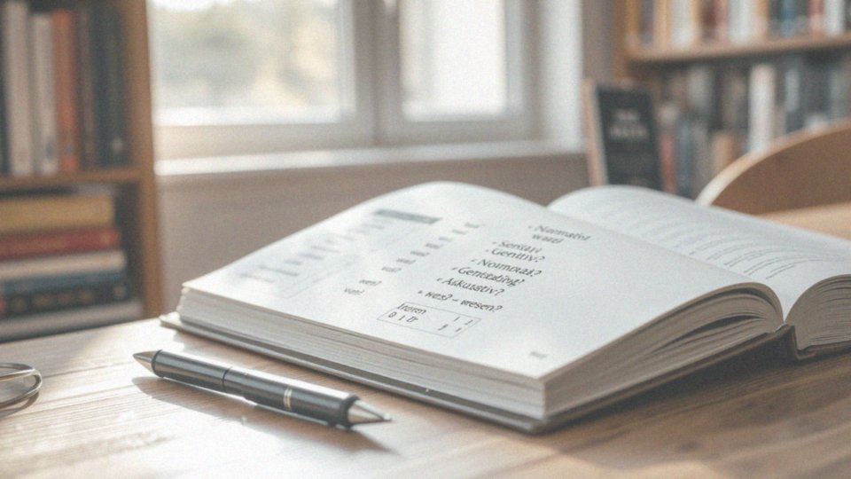 Jakie pytania kontrolne odpowiadają poszczególnym przypadkom?