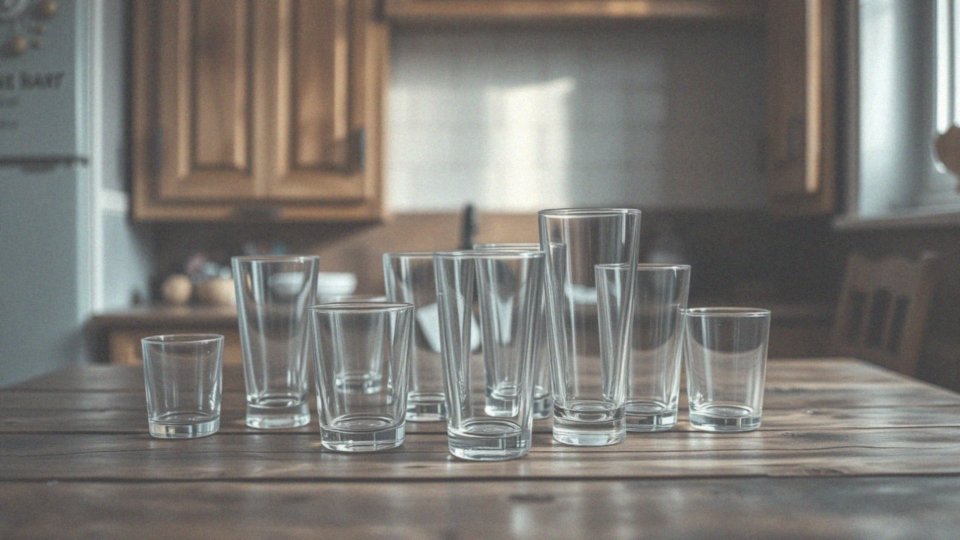 Jakie są różne pojemności szklanek dostępnych na rynku?