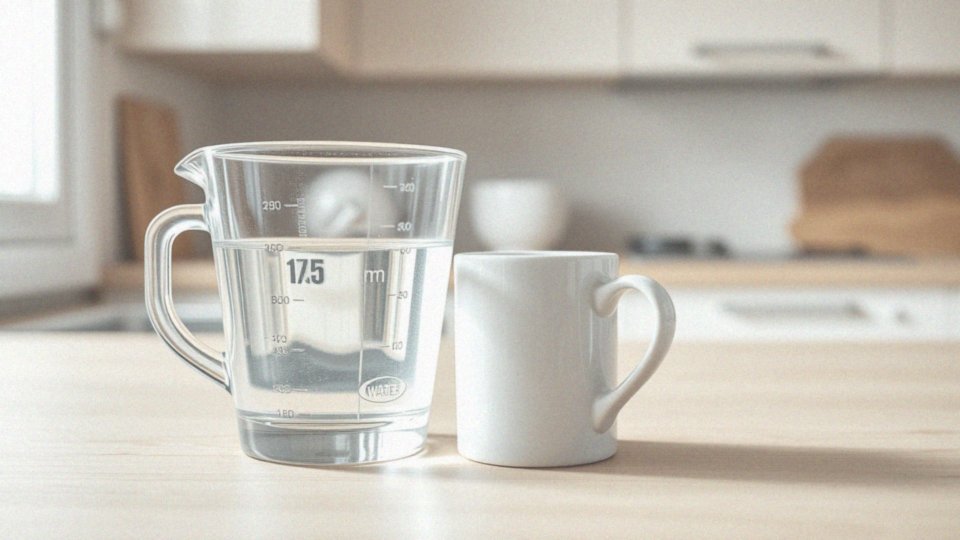 Jakie ilości wody odpowiadają 175 ml?