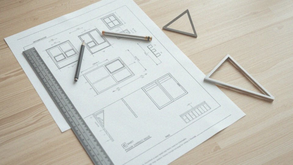 Jakie informacje zawiera rysunek architektoniczny dotyczący okien?