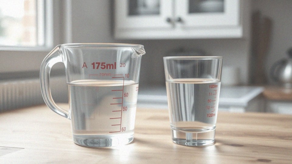 Ile to 175 ml wody? Praktyczny przelicznik i porady